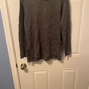 Gray sparkling sweater